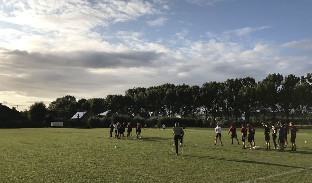 Start to frisbee goed gestart